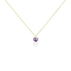 Outlet Histoire d'Or Collier Les Audacieuses Or Jaune Améthyste or jaune améthyste violet