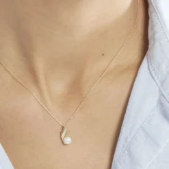 Histoire d'Or Collier Leta Or Jaune Perle De Culture Et Oxyde De Zirconium* Colliers|Colliers