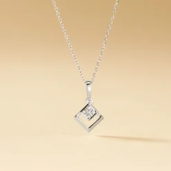 Online Histoire d'Or Collier Liana Or Blanc Diamant