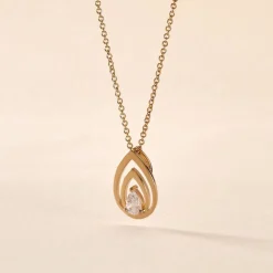 Hot Histoire d'Or Collier Loetitia Plaqué Or Jaune Oxyde De Zirconium