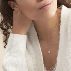 Online Histoire d'Or Collier Lorraine De Zirconium argent blanc oxyde