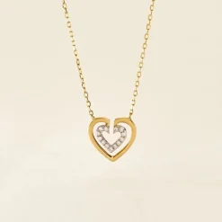 Online Histoire d'Or Collier Love Is In The Air Or Jaune Oxyde De Zirconium