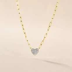 Best Histoire d'Or Collier Loved One Or Jaune Diamant