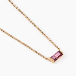 Histoire d'Or Collier Luccia Plaqué Or Doré Pierre D'imitation* Colliers|Colliers