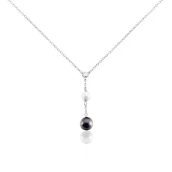 Histoire d'Or Collier Lucia Cera Argent Blanc Perle De Culture Et Céramique* Colliers|Colliers