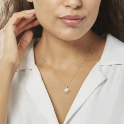 Histoire d'Or Collier Lucinda Or Jaune Perle De Culture Et Oxyde De Zirconium