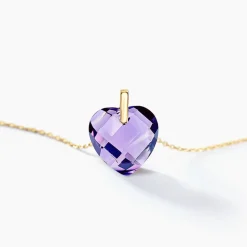 Hot Histoire d'Or Collier Ludmille Or Jaune Amethyste or jaune amethyste violette