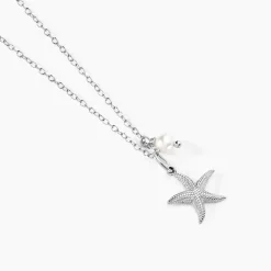 Online Histoire d'Or Collier Lupita Argent Blanc Perle De Culture