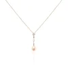 New Histoire d'Or Collier Lynes Argent Rose Perle De Culture Et Oxyde De Zirconium