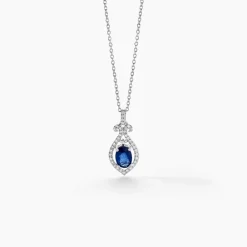 Histoire d'Or Collier Lys Or Blanc Saphir Et Diamant* Colliers|Colliers