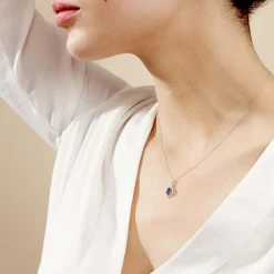 Histoire d'Or Collier Lys Or Blanc Saphir Et Diamant* Colliers|Colliers