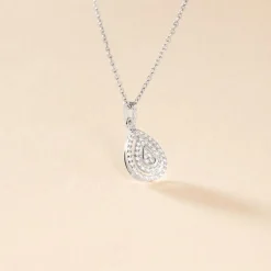 Best Histoire d'Or Collier Lysa Argent Blanc Oxyde De Zirconium