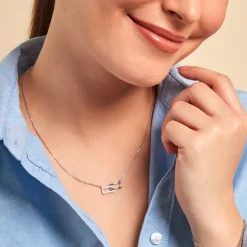 Histoire d'Or Collier Lysis Argent Blanc Oxyde De Zirconium* Colliers|Colliers