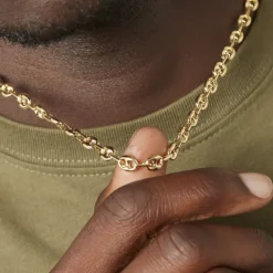 Histoire d'Or Collier Maille Dami Maille Grain De Cafe or jaune