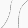 Hot Histoire d'Or Collier Maille Piato Argent Blanc