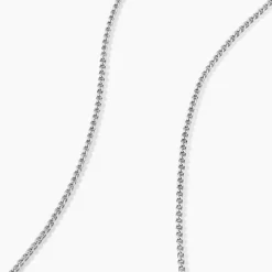 Hot Histoire d'Or Collier Maille Piato Argent Blanc
