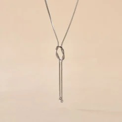 Hot Histoire d'Or Collier Mariana Argent Blanc