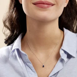 Histoire d'Or Collier Marie Or Blanc Saphir Diamant* Colliers|Colliers