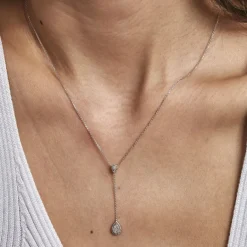 Histoire d'Or Collier Mariona Or Blanc Diamant* Colliers|Colliers