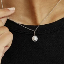 Histoire d'Or Collier Mathie Argent Blanc Perle De Culture Et Oxyde De Zirconium* Colliers|Colliers