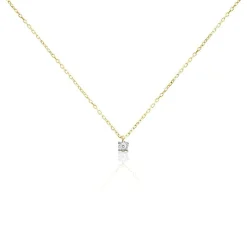 Hot Histoire d'Or Collier Mei Or Jaune Diamant