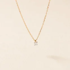 Hot Histoire d'Or Collier Mei Or Jaune Diamant