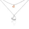 Hot Histoire d'Or Collier Menia Argent Bicolore