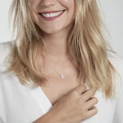 Histoire d'Or Collier Mentoura Or Blanc Diamant Synthétique* Colliers|Colliers