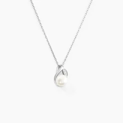 Histoire d'Or Collier Mesmin Argent Blanc Perle De Culture Et Oxyde De Zirconium* Colliers|Colliers