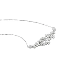 Histoire d'Or Collier Midnight Flower Argent Blanc Oxyde De Zirconium* Colliers|Colliers
