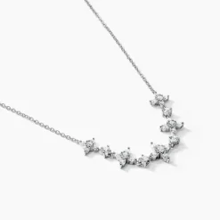 Histoire d'Or Collier Midnight Flower Argent Blanc Oxyde De Zirconium* Colliers|Colliers