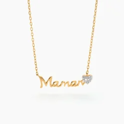 Online Histoire d'Or Collier Mihangel Or Jaune Diamant