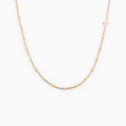 Histoire d'Or Collier Mimosa Argent Rose