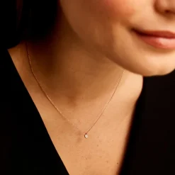 Discount Histoire d'Or Collier Mon 1er Diamant or rose diamant