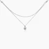 Discount Histoire d'Or Collier Monifa Argent Blanc