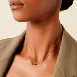 New Histoire d'Or Collier Muhsina Or Jaune Saphir