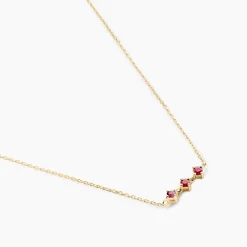 New Histoire d'Or Collier Muhsina Or Jaune Rubis