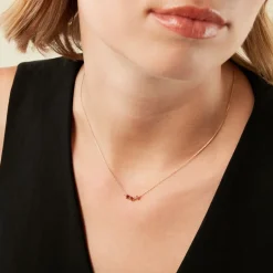 New Histoire d'Or Collier Muhsina Or Jaune Rubis