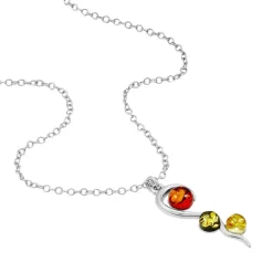 Histoire d'Or Collier Murriel Argent Blanc Ambre* Colliers|Colliers Fantaisie