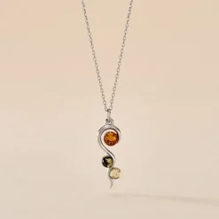 Histoire d'Or Collier Murriel Argent Blanc Ambre* Colliers|Colliers Fantaisie