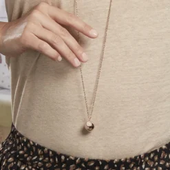 Histoire d'Or Collier My Bola Acier Rose Quartz* Colliers|Sautoirs