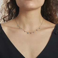 Histoire d'Or Collier Myosothis Plaqué Or Pierres* Colliers|Colliers