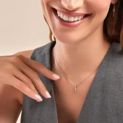 Histoire d'Or Collier Nahara Argent Blanc Oxyde De Zirconium