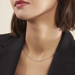 Clearance Histoire d'Or Collier Nahila Argent Blanc
