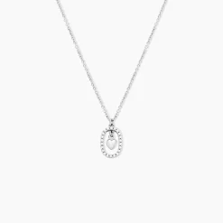 Hot Histoire d'Or Collier Naly Argent Blanc Oxyde De Zirconium
