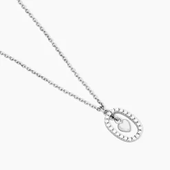 Hot Histoire d'Or Collier Naly Argent Blanc Oxyde De Zirconium