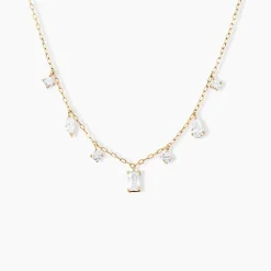 Histoire d'Or Collier Nanashi Or Jaune Oxyde De Zirconium