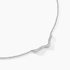 Histoire d'Or Collier Nandie Argent Blanc Oxyde De Zirconium* Colliers|Colliers