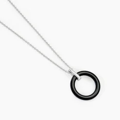 Histoire d'Or Collier Natacha Cera Argent Blanc Céramique Et Oxyde De Zirconium