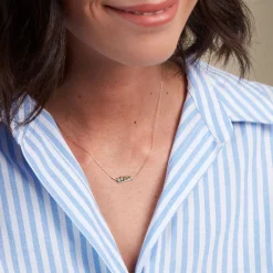 Histoire d'Or Collier Navette Or Jaune Emeraude Diamant or jaune émeraude